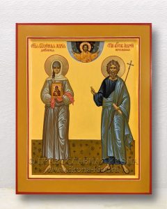 Икона «Мария Дивеевская и Андрей Первозванный» Назарово